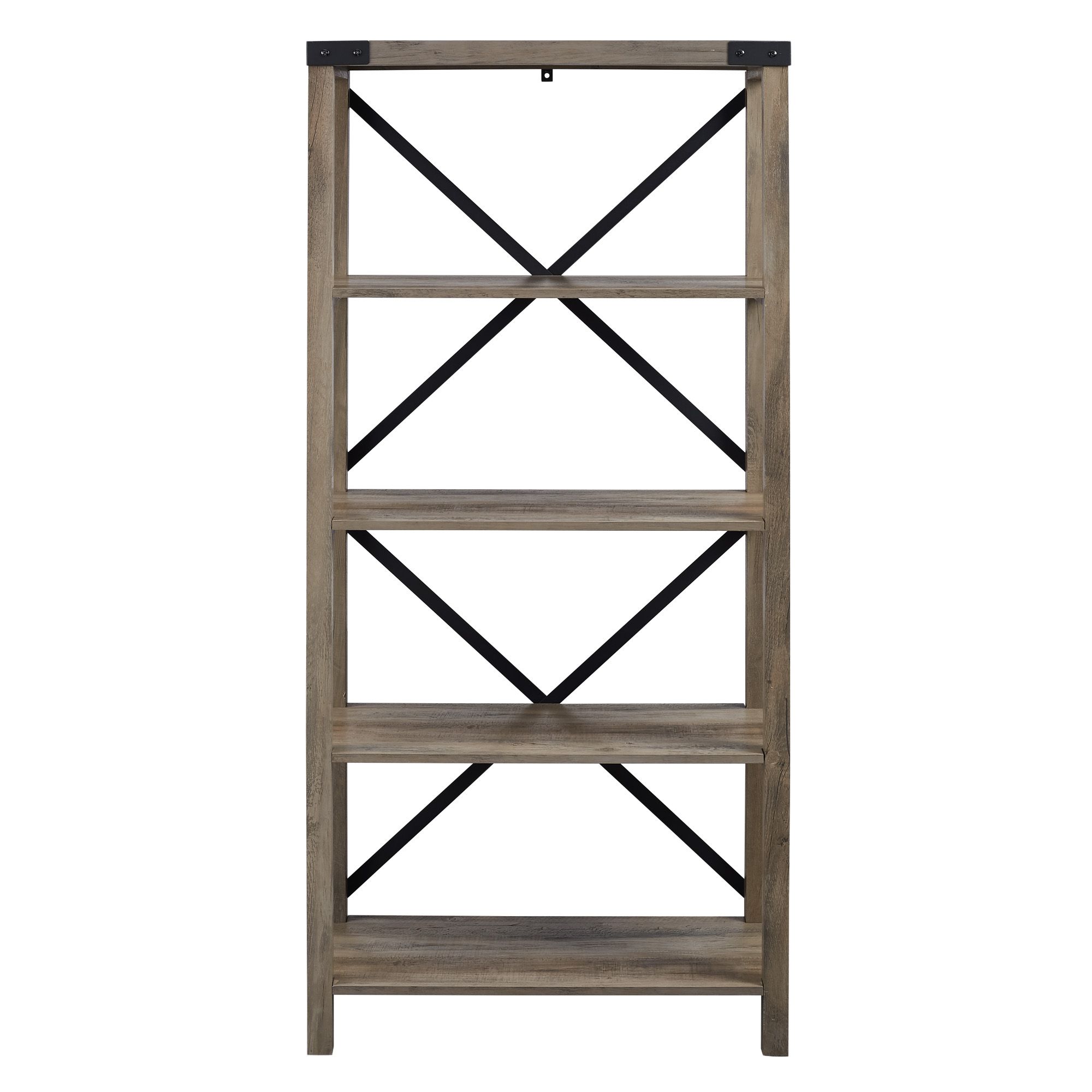 W. Trends Farmhouse 64 Wood Media Bookcase