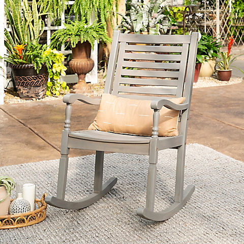 W. Trends Outdoor Acacia Wood Rocking Chair