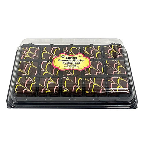Spring Fudge Brownie Platter, 15 ct.