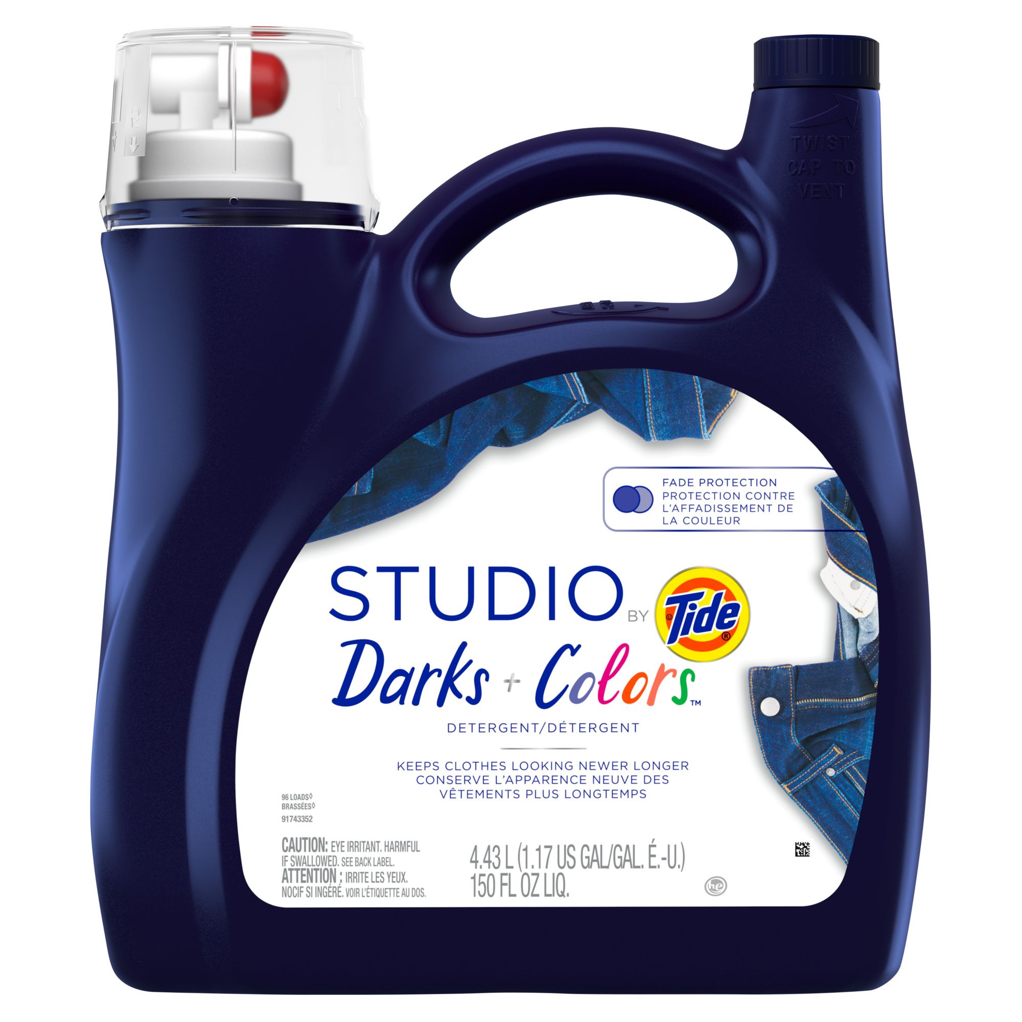 Studio by Tide Liquid Laundry Detergent, Darks & Colors, 75 fl oz 48 loads  