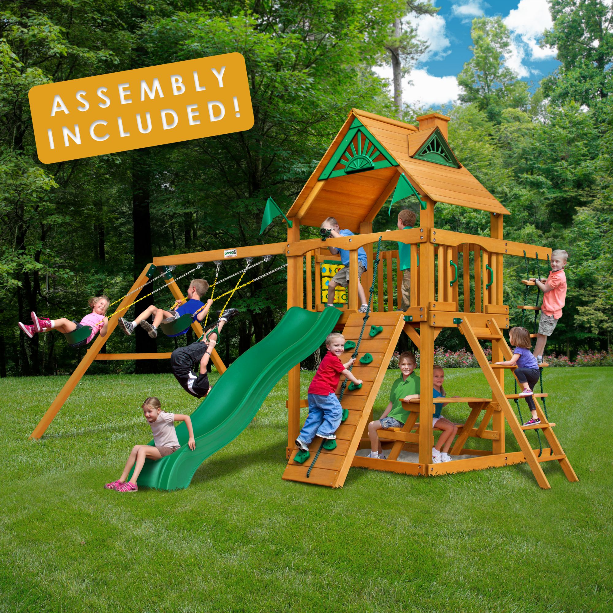 playsets with installation included