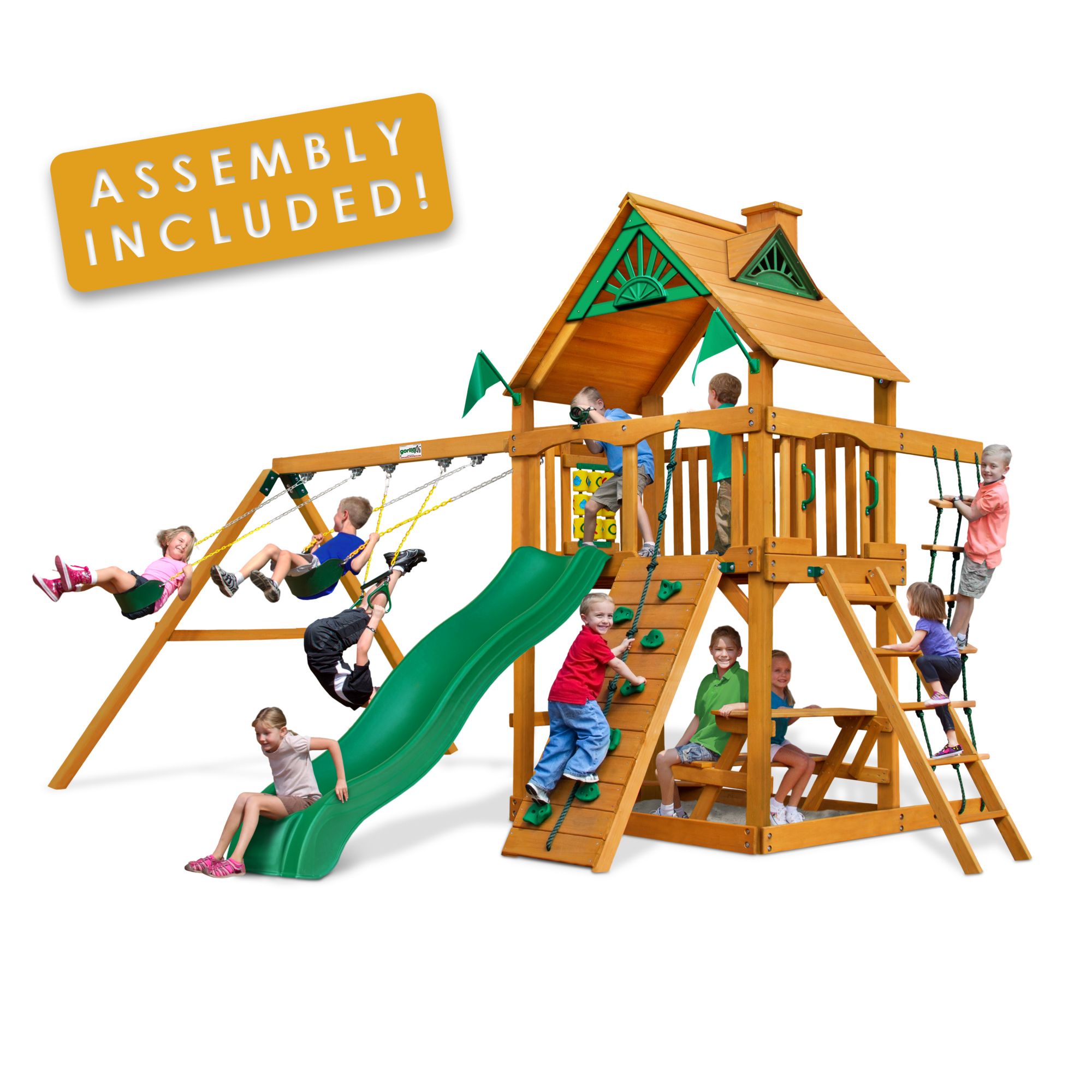 Bjs wooden best sale swing sets