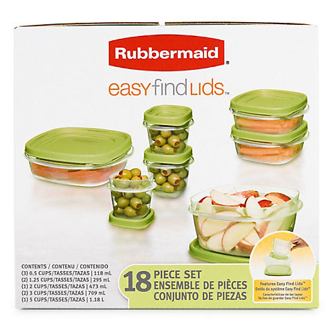 Rubbermaid 18-Pc. Easy Find Lids Food Storage Containers