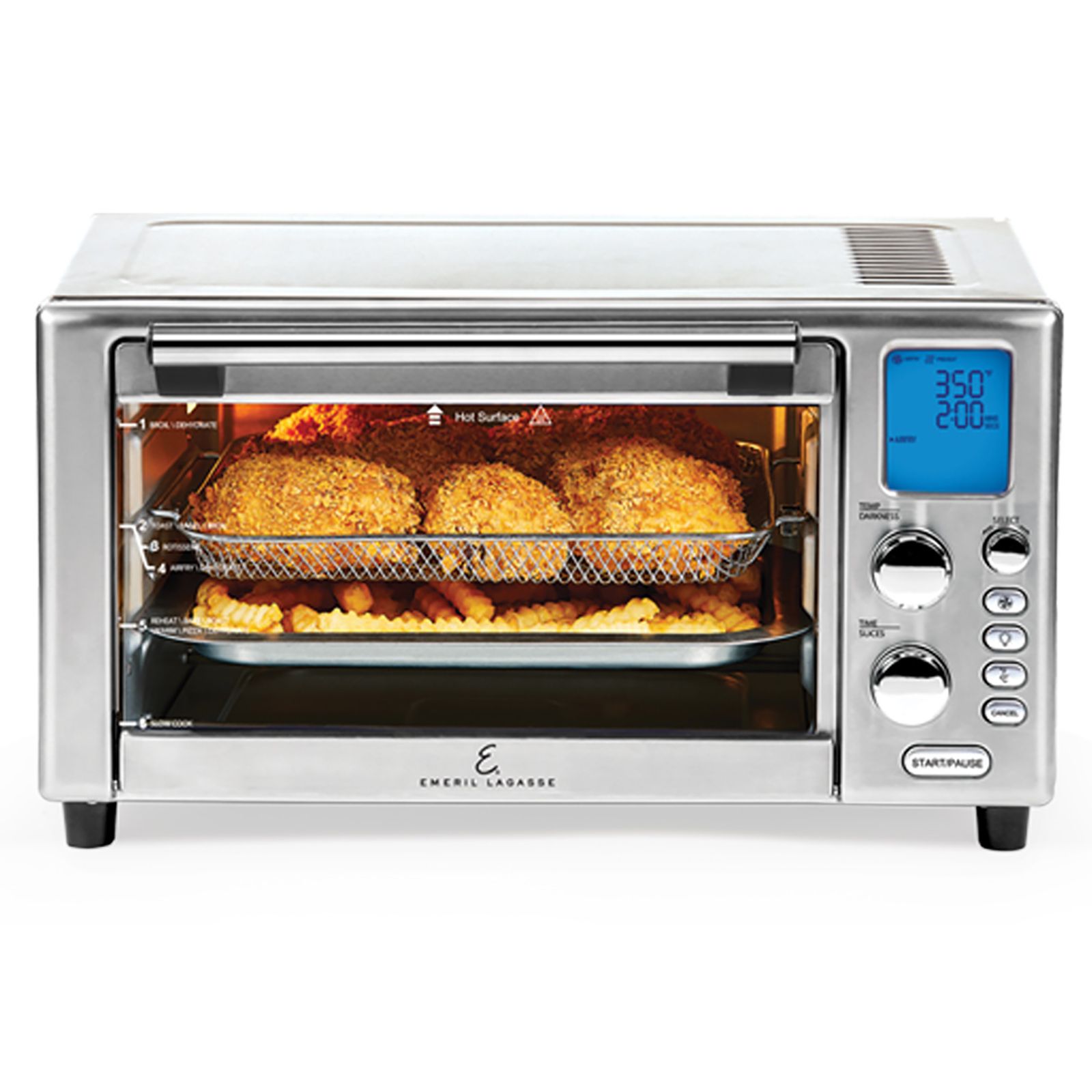 Emeril Lagasse Stainless Steel Power AirFryer 360 Plus Toaster Oven 1500W