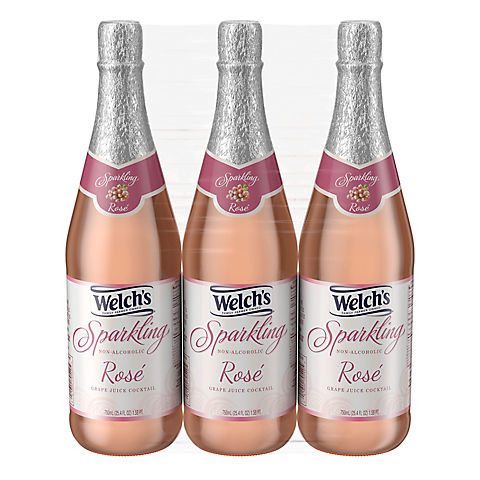 Welch's Sparkling Rose Grape Juice Cocktail, 3 pk./25.4 fl. oz.