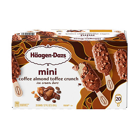 Haagen-Dazs Coffee Almond Crunch Ice Crean Bars, 20 ct.