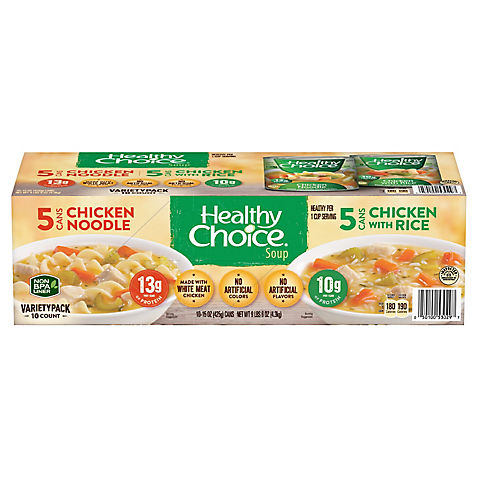 Healthy Choice Variety Pack Soup, 10 pk./15 oz.