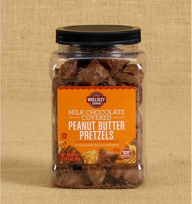 Photo of wellsley farms jars with various types of pretzels
