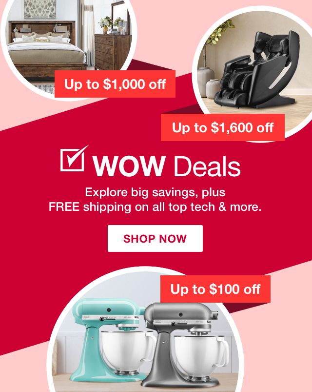 WOW Deals. Explore big savings, plus free shipping on all top tech and more. Click to shop now.