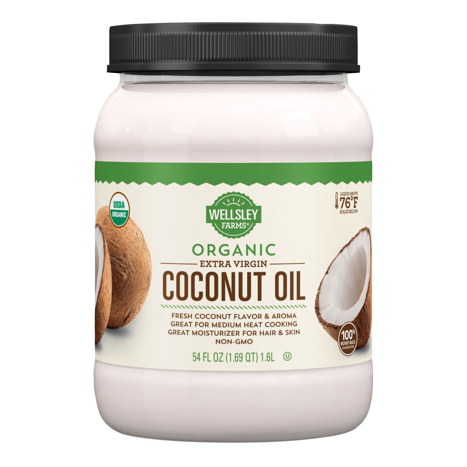 Viva Naturals Organic Coconut Oil, Cold-Pressed - Natural Hair /Skin Oil  and Cooking Oil with Fresh Flavor, Non-GMO Unrefined Extra Virgin(Aceite de