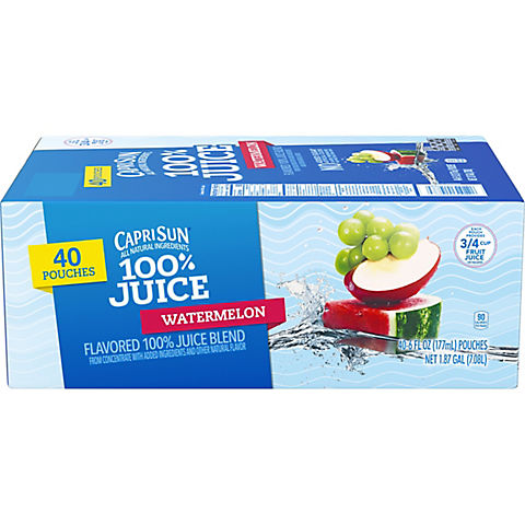 Capri Sun 100% Watermelon Juice, 40 ct.