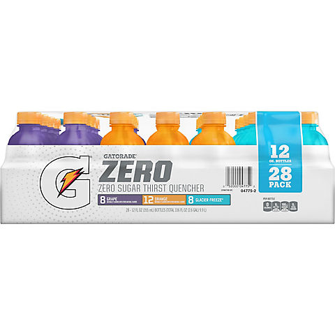 Gatorade Thirst Quencher Zero Sugar 3-Flavor Variety Pack, 28 pk./12 fl. oz.