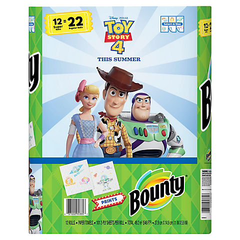 Bounty Select-A-Size Two Ply Paper Towels, 12 pk. - Toy Story 4