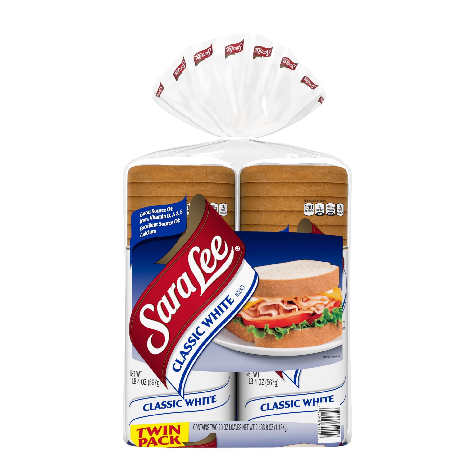 Sara Lee Classic White Bread, 20 Slices