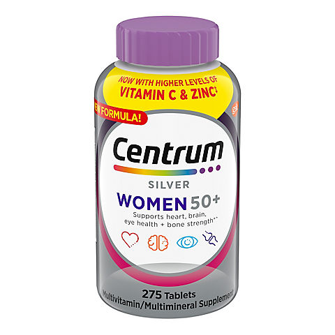Centrum Silver Women's Multivitamin and Multimineral Supplement Tablets, 275 ct.