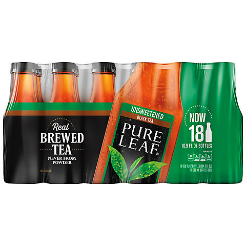 Lipton Pure Leaf Unsweetened Iced Black Tea, 18 pk./16.9 oz.