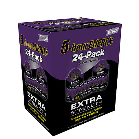 5-Hour Energy Extra Strength, Grape Flavor, 24 pk./1.93 oz.