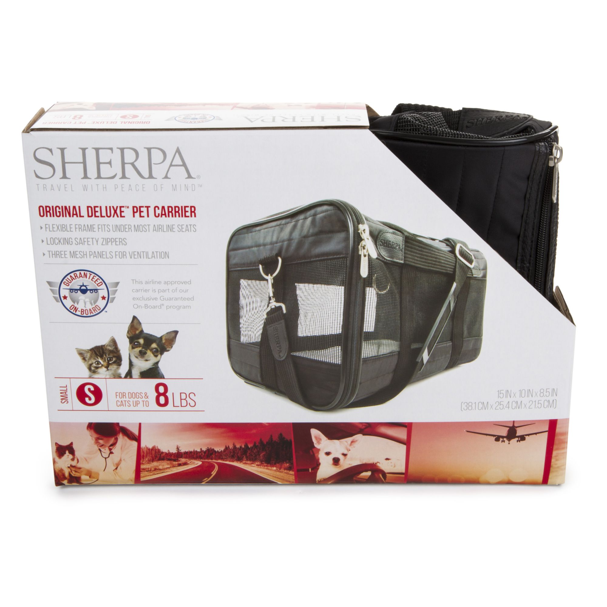 Sherpa Original Deluxe Airline-Approved Dog & Cat Carrier Bag, Large