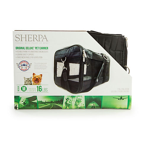 Sherpa Original Medium Deluxe Pet Carrier - Black