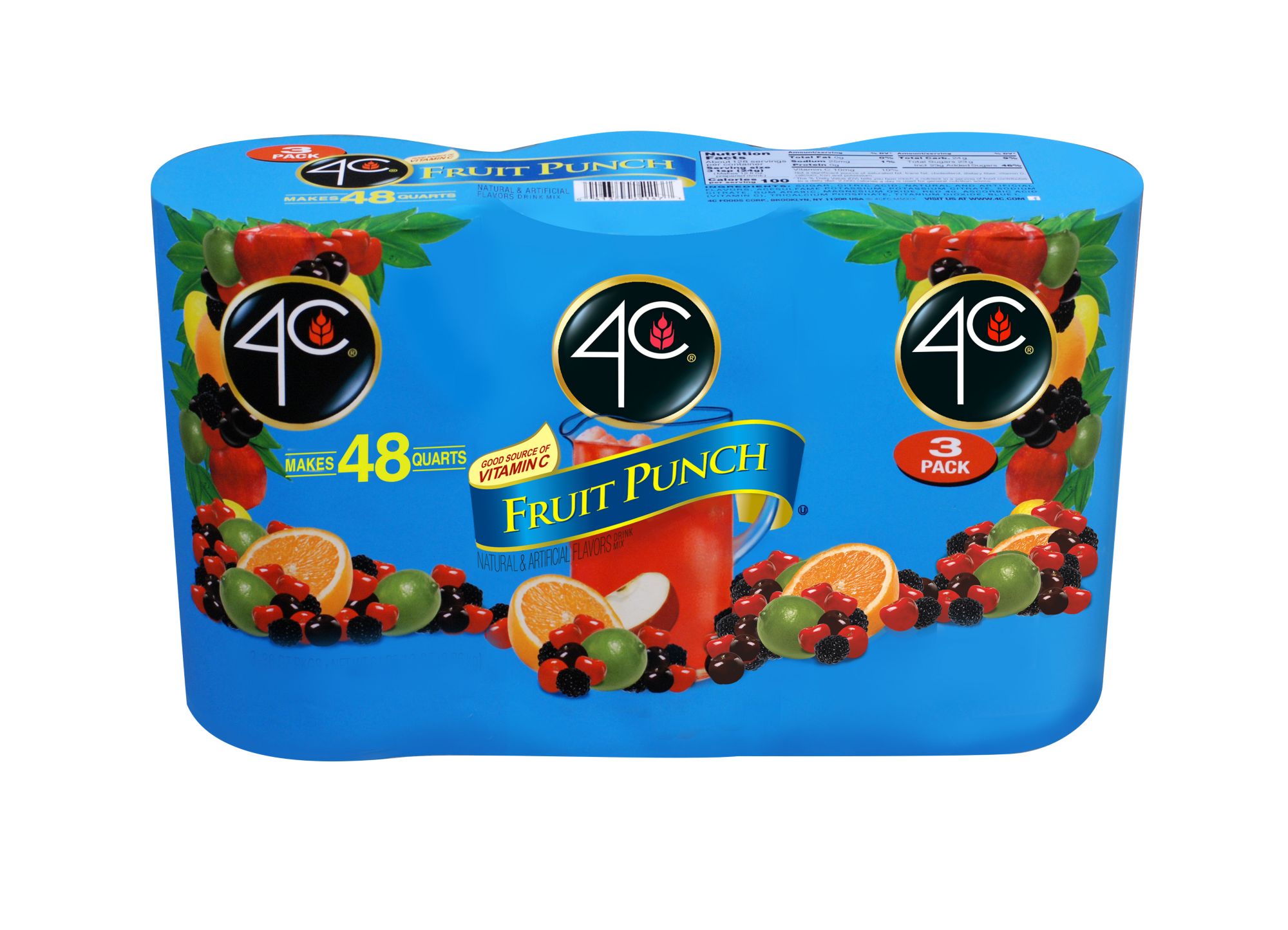 4C Fruit Punch Drink Mix, 3 ct. | BJ's Wholesale Club