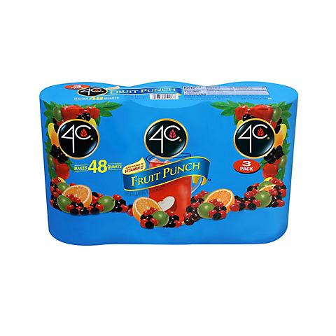4C Fruit Punch Drink Mix, 3 ct.