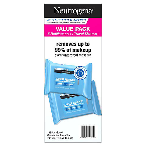Neutrogena Makeup Remover Cleansing Towelettes & Face Wipes, 132 ct.