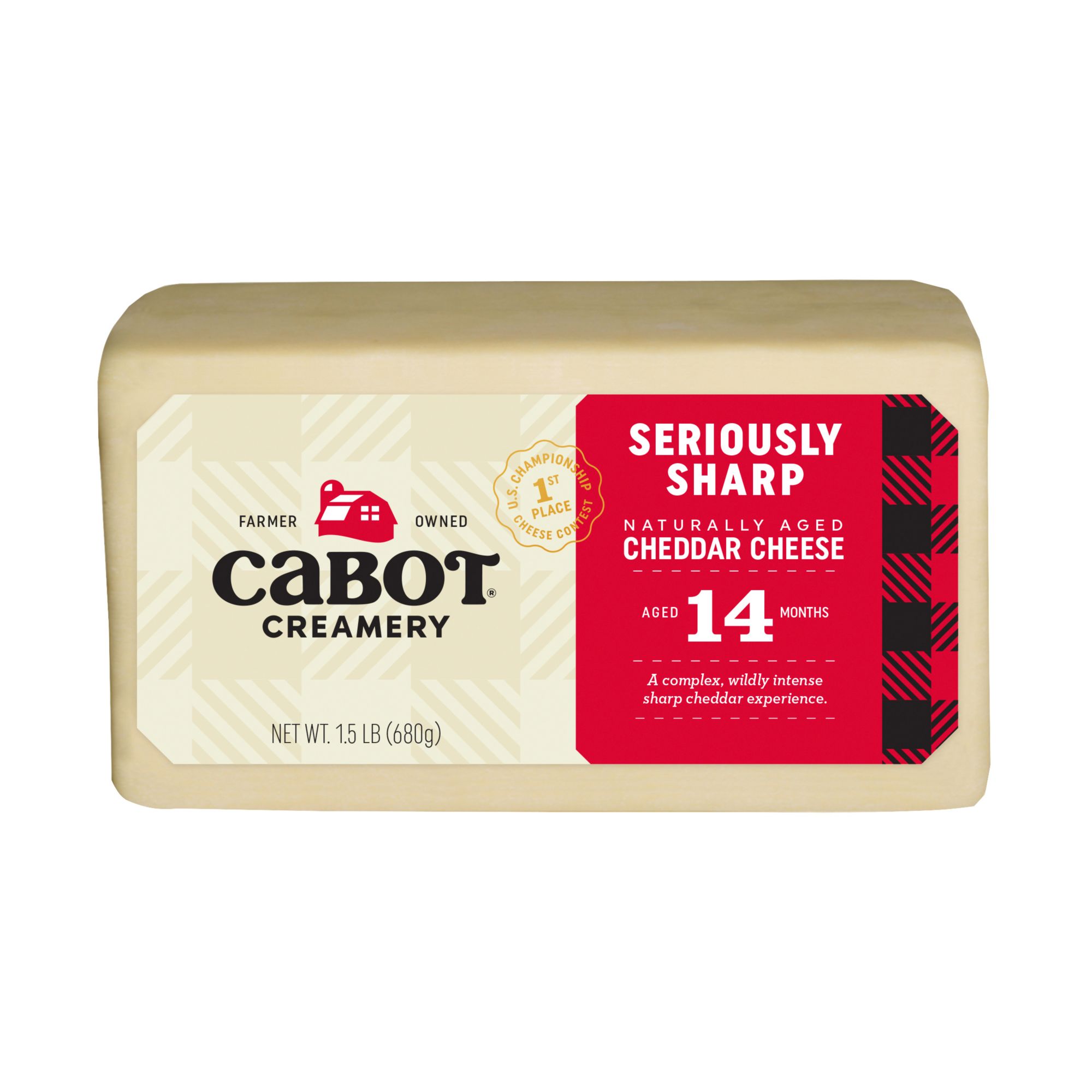 Cabot Creamery Vermont Seriously Sharp Cheddar Cheese, 8 oz