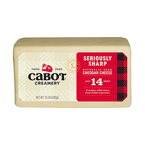 Cabot Seriously Sharp Cheddar, 24 oz.