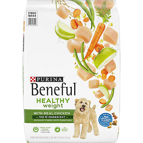Purina Beneful Healthy Weight with Real Chicken Adult Dry Dog Food, 14 lbs.