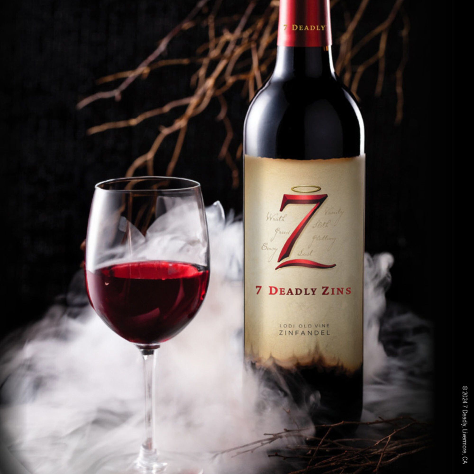 Seven Deadly Old Vine Zinfandel California Red Wine, 750ml