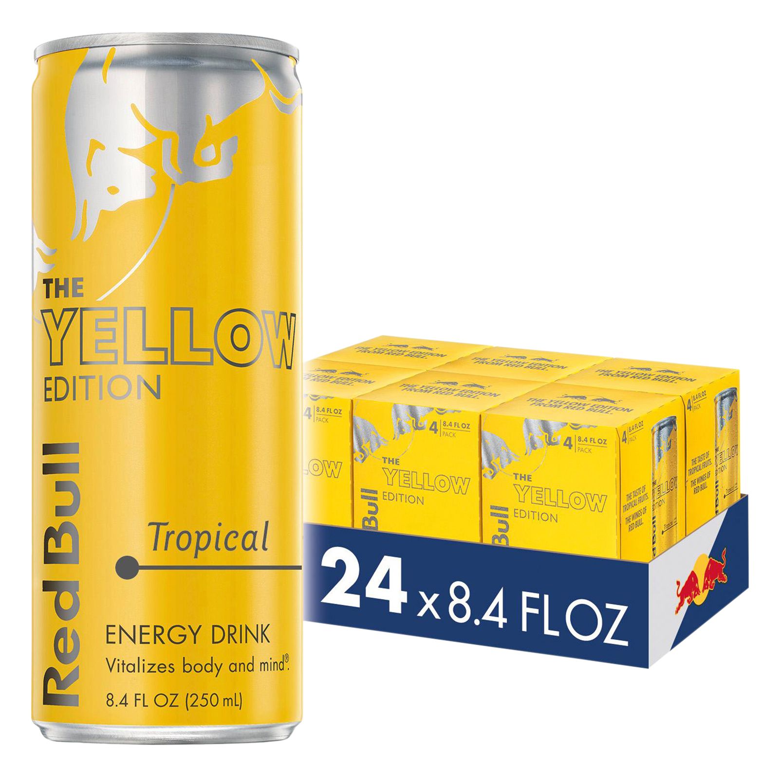 Red Bull Tropical Energy Drink Yellow Edition 24 Pk Bjs Wholesale Club