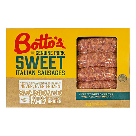 Botto's Sweet Italian Sausage,  4 lbs.