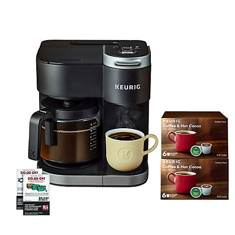 Keurig K-Duo Single Serve & Carafe Coffee Maker, 12 K-Cups and $20 Off Coffee Coupon