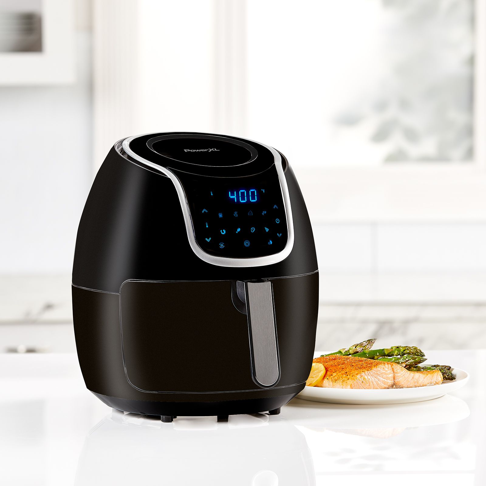 PowerXL Vortex Air Fryer Pro 10qt Black Digital Control Panel 10  Pre-programmed Settings in the Air Fryers department at