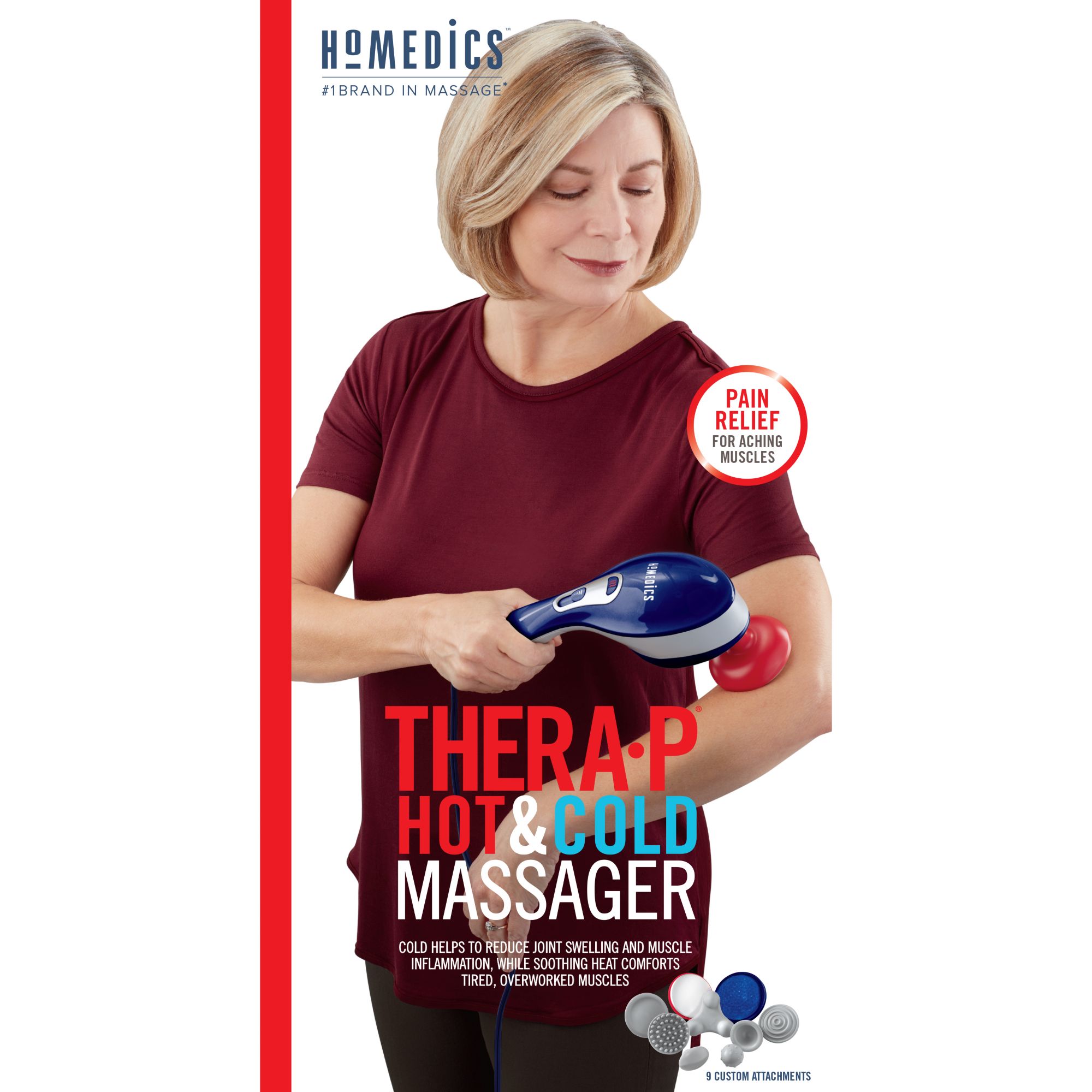 Homedics Heated Vibration Neck Massager, Multi Speed 