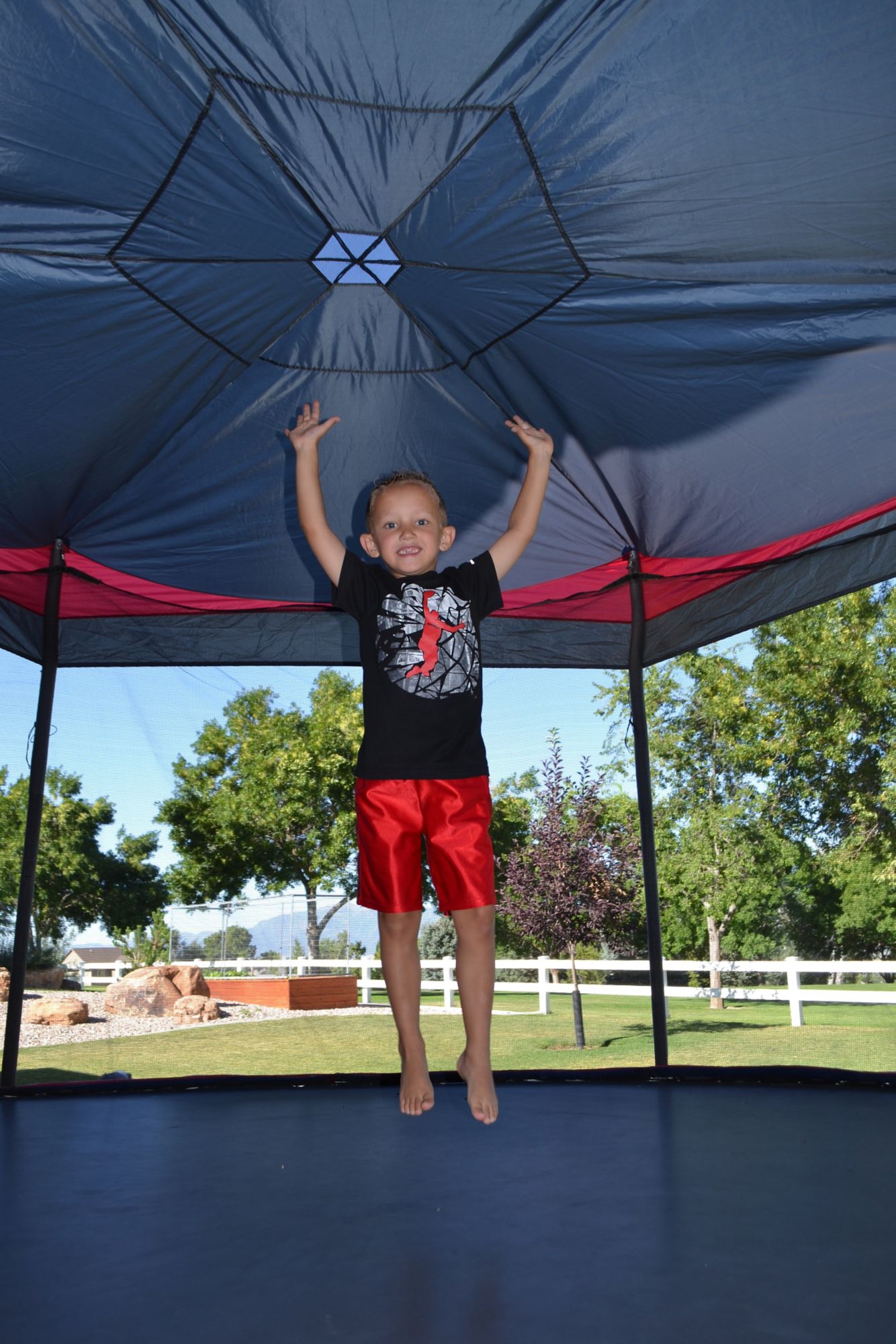 Propel trampoline outlet cover