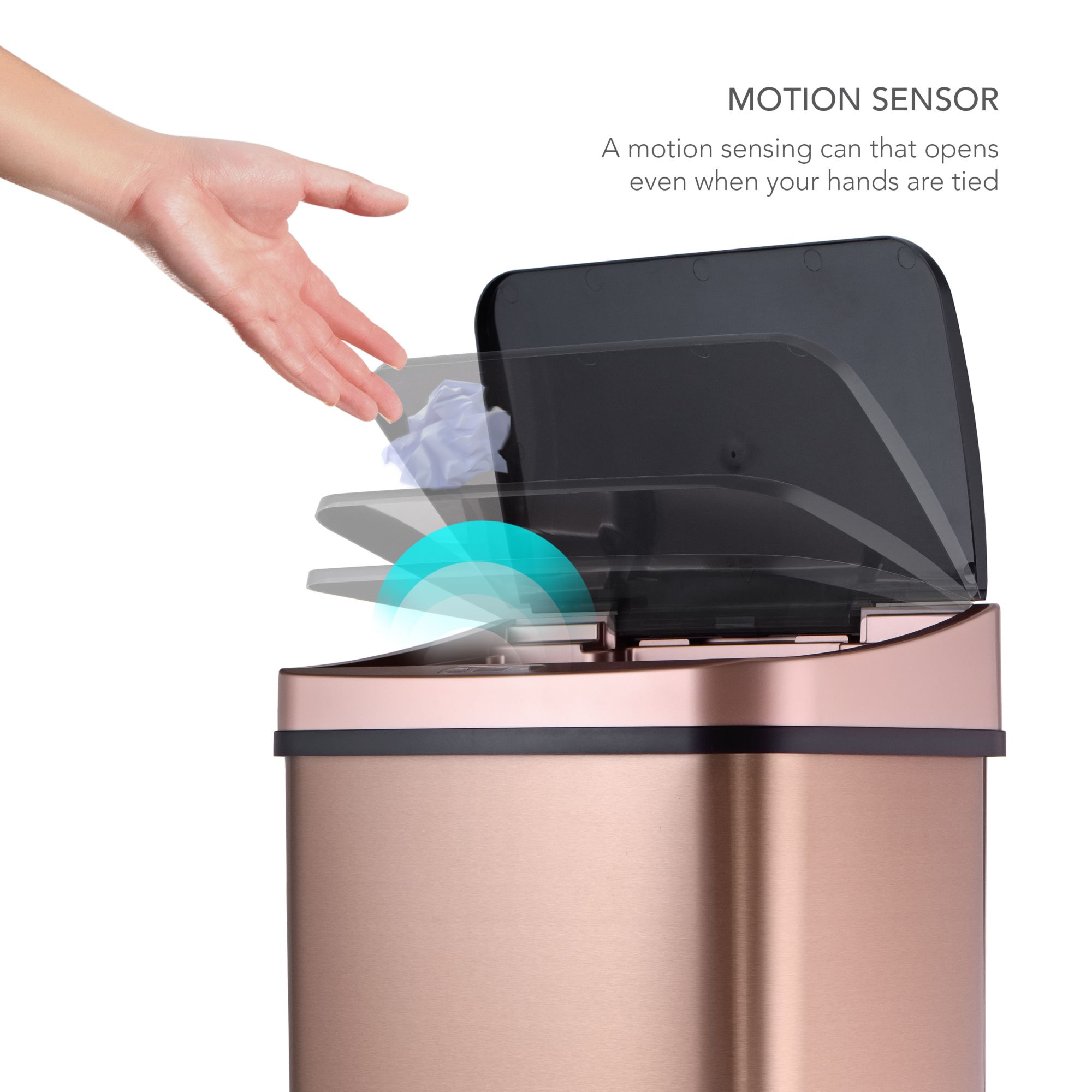 Nine Stars 21.1-Gal. Motion Sensor Trash Can