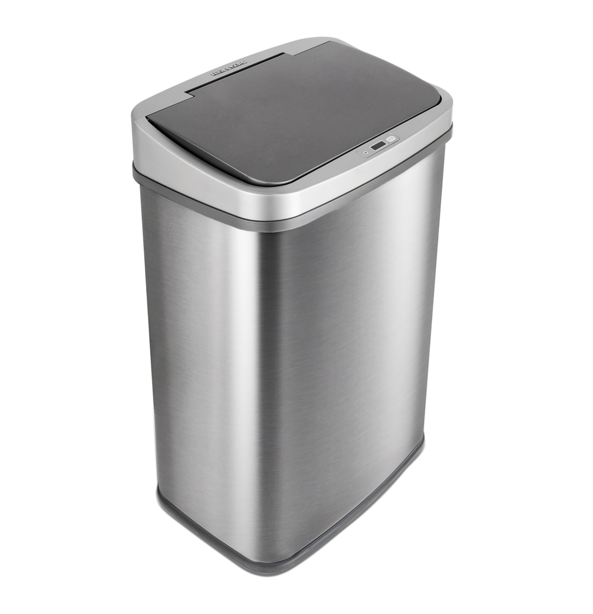 Innovaze 13 Gallon / 50-Liter Stainless Steel Oval Kitchen Motion Sensor Trash Can