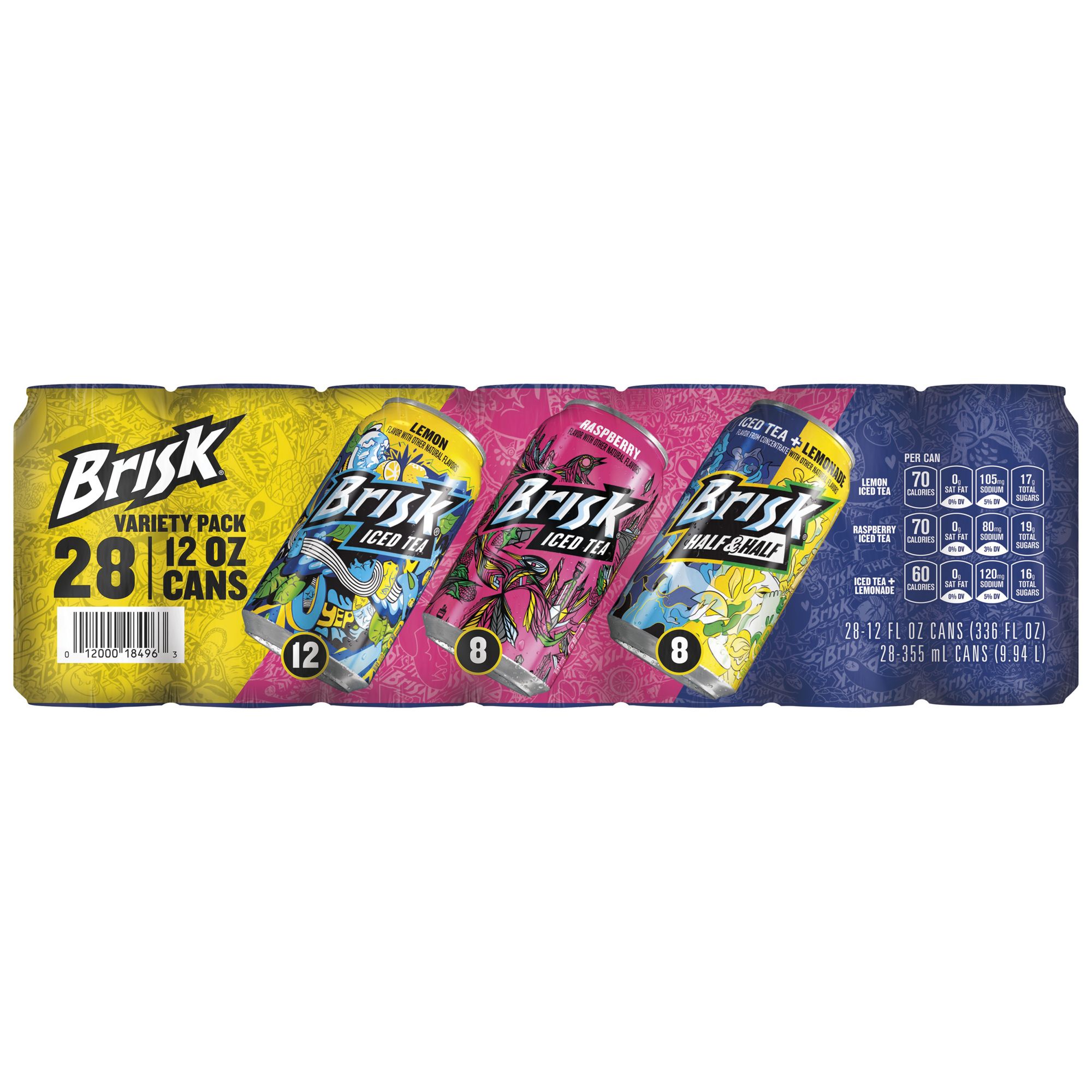 Lipton Brisk Lemon Iced Tea, 24 pk / 12 fl oz - Foods Co.