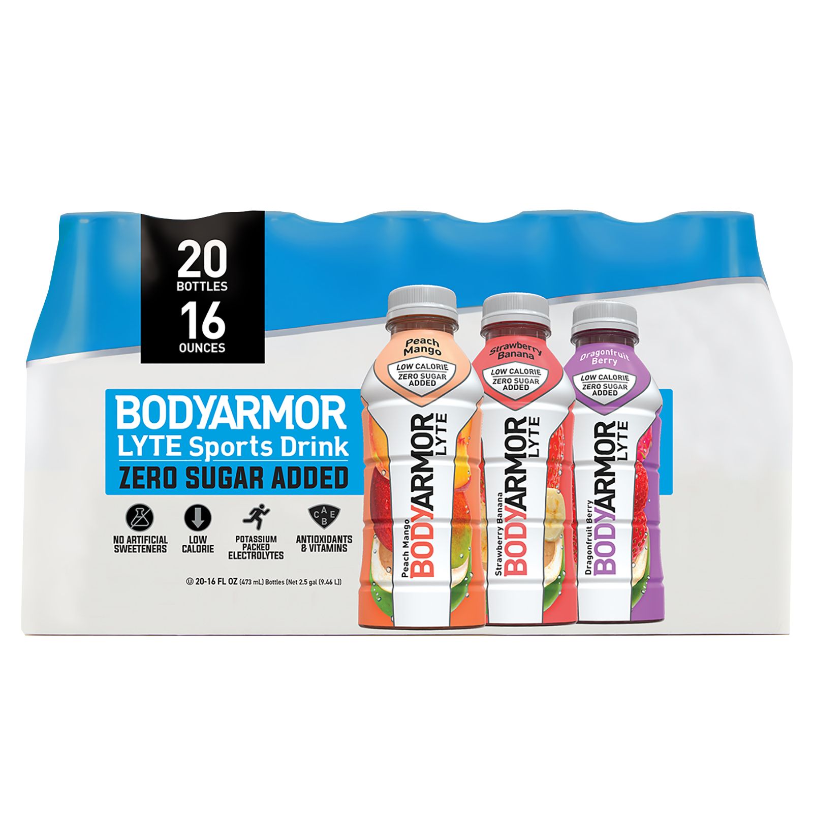 BODYARMOR LYTE Sports Drink Variety Pack, 20 pk./16 oz.