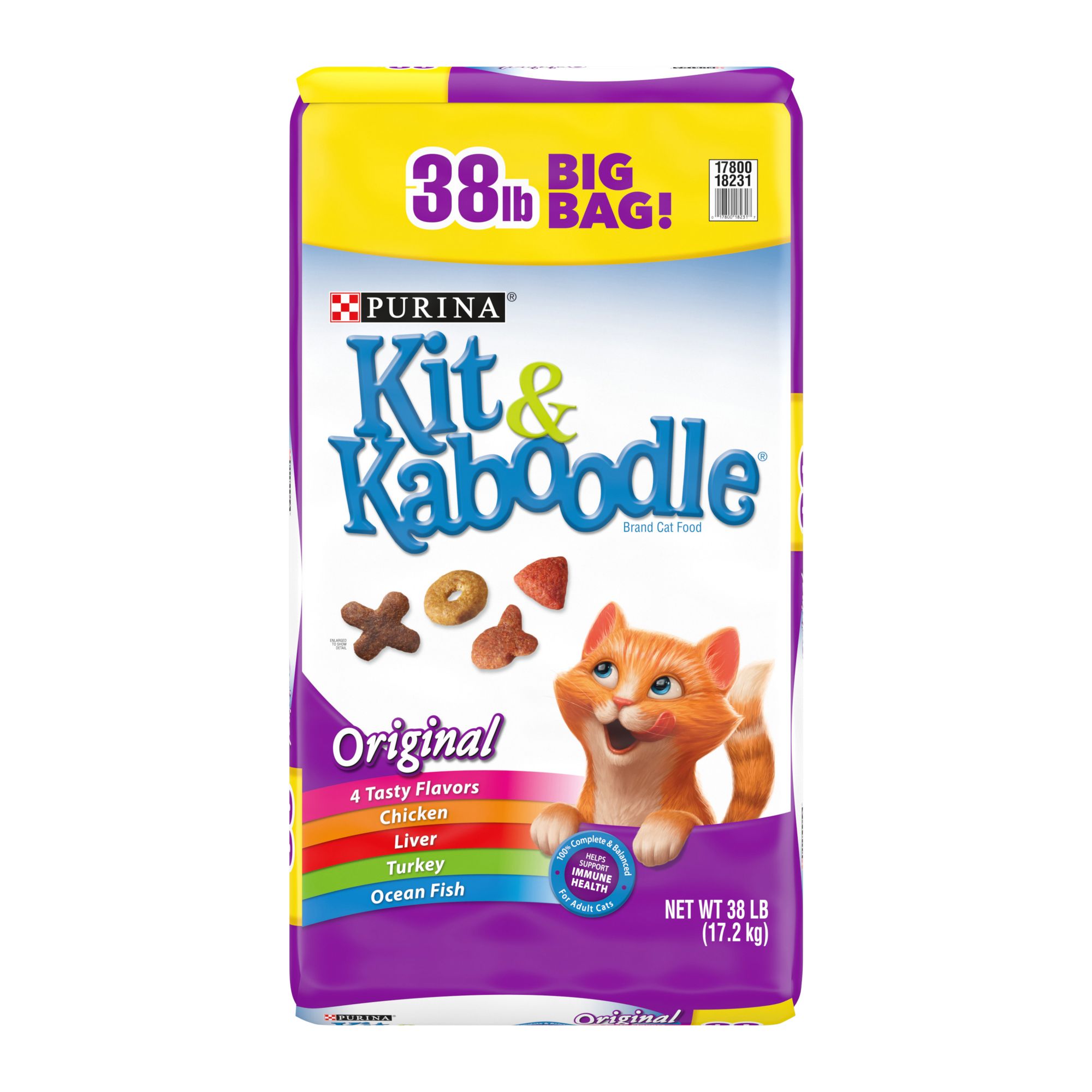 Purina Kit Kaboodle Original Cat Food 38 lbs