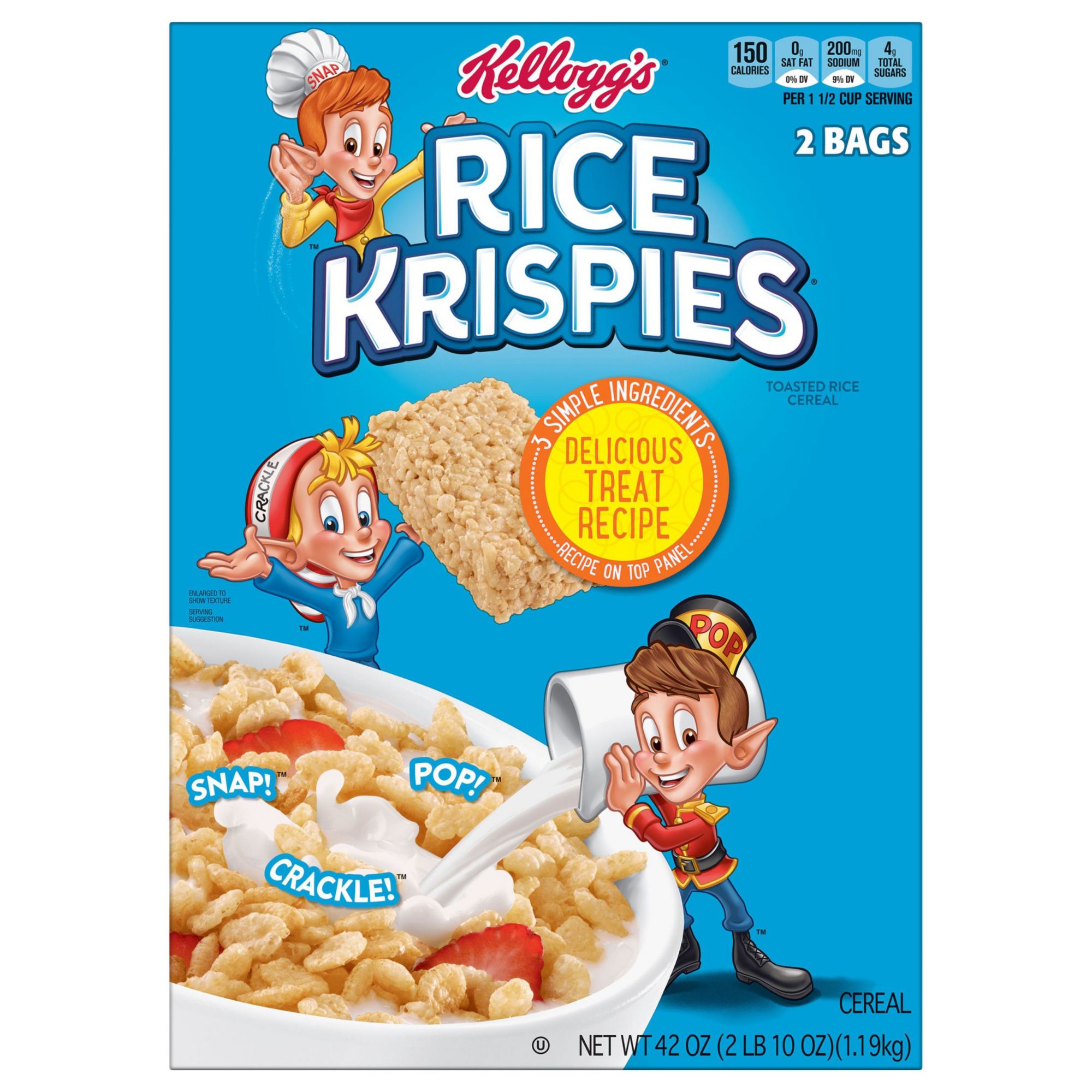  Kellogg's Corn Flakes Cold Breakfast Cereal, 8 Vitamins and  Minerals, Healthy Snacks, Family Size, Original (6 Boxes)