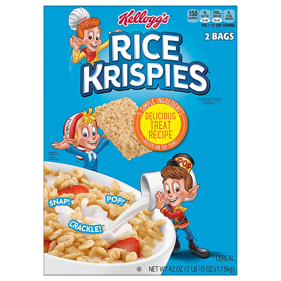 Kellogg's Rice Krispies Breakfast Cereal | BJ's Wholesale Club