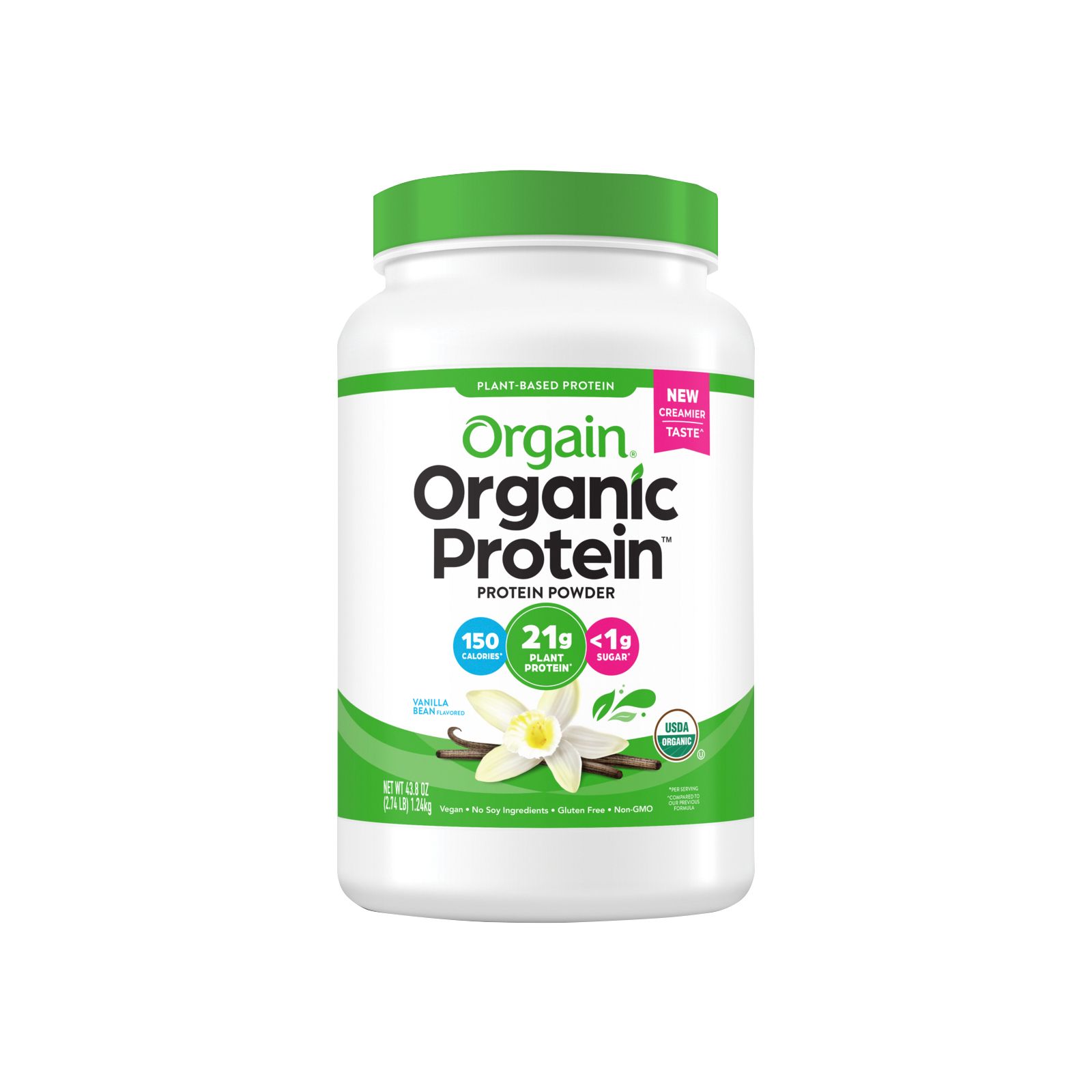 Organic Plant Protein - Plant-Based Vegan Protein Powder, USDA