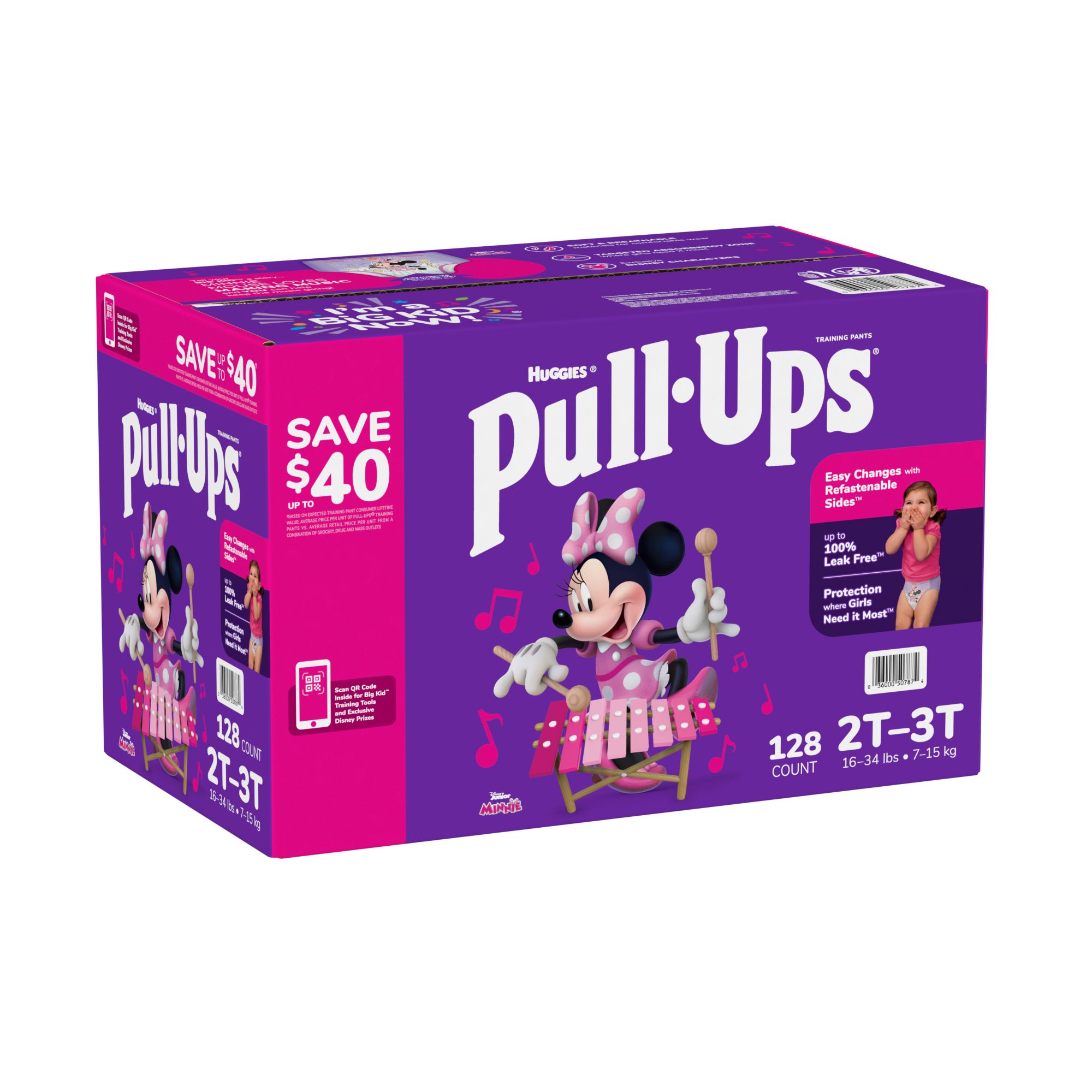 Pull-Ups Girls' Potty Training Pants, 3T-4T (32-40 lbs), 20 Count (Select  for More Options)