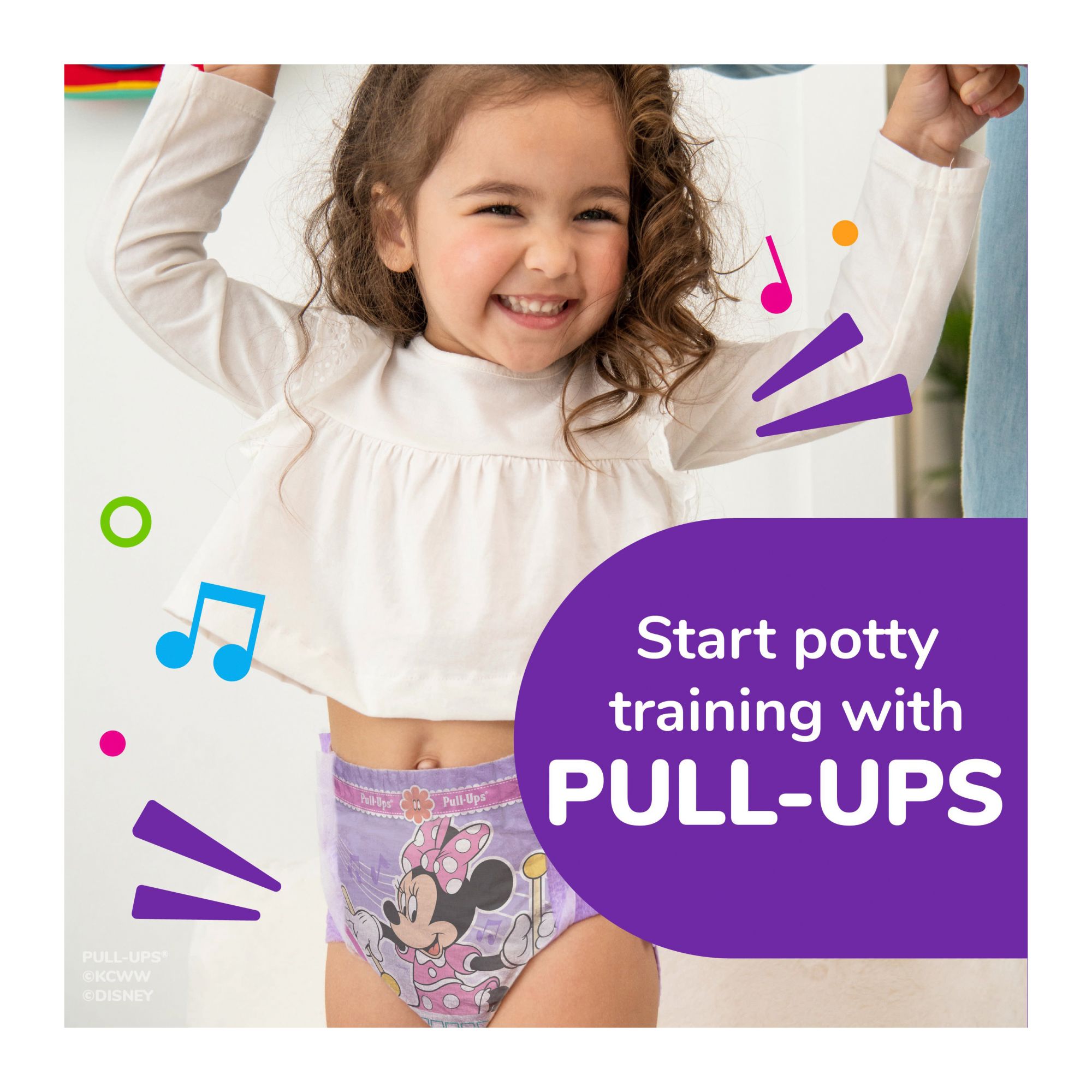Pull-Ups Girls' Potty Training Pants Size 5, 3T-4T, 84 Ct