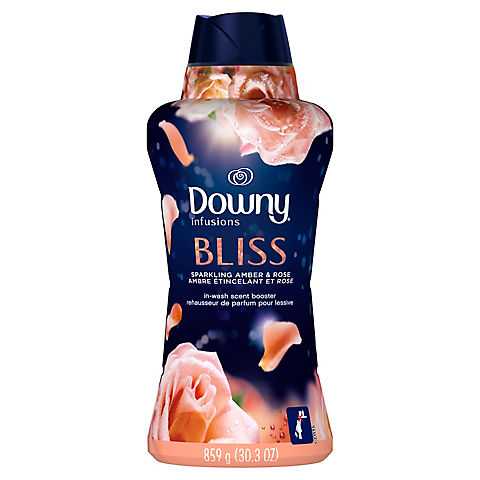 Downy Infusions Bliss In-Wash Scent Booster Beads, Sparkling Amber and Rose, 30.3 oz.