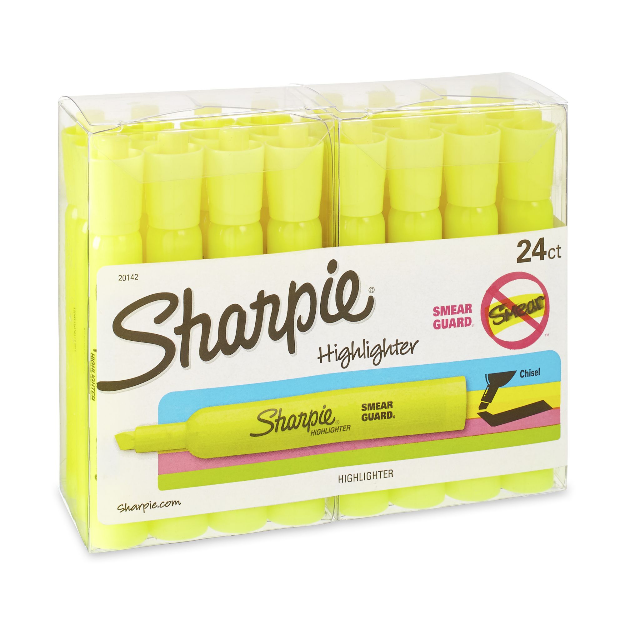 Sharpie Clear View Highlighters 2 Pack - Yellow