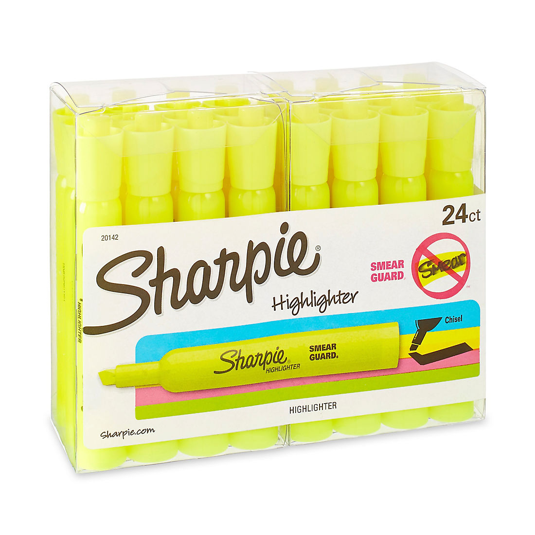 Sharpie Accent Tank Style Highlighter Chisel Tip Fluorescent Yellow 36/Box 