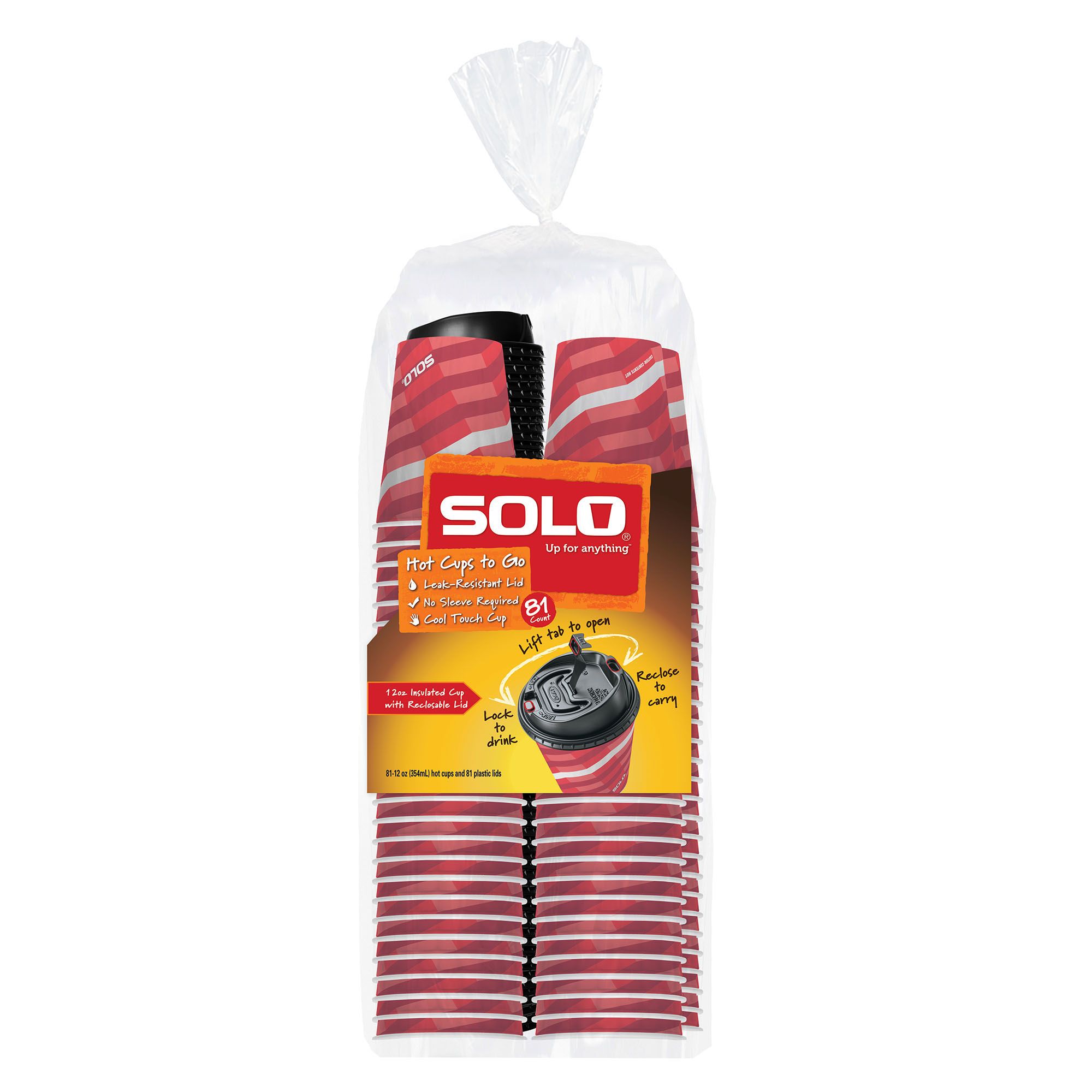 SOLO 12 oz. Hot Cups To Go, 81 ct